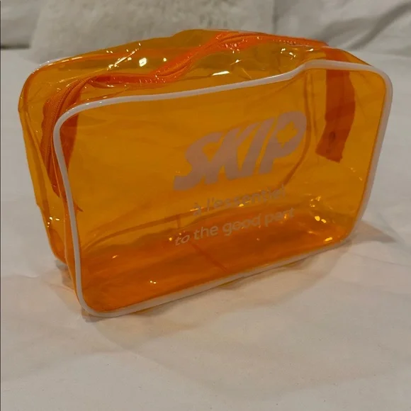 Transparent Essentials Pouch/case - Orange - Picture 2 of 3